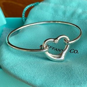 Tiffany open Heart Bracelet with Diamond